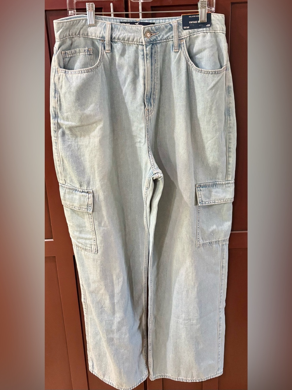 Hollister Light Blue Women’s Highest Rise Vintage Baggy Jeans 32R